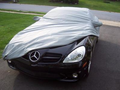 Scratch Proofcar Tarpaulin Durable Breathable Cover 2004-2010 R171 UV Protection Car Exterior Cover SLK 350 Coverfully Waterproof Car Cover for Mercedes-Benz SLK-Class Dustproof Sedan Cover 